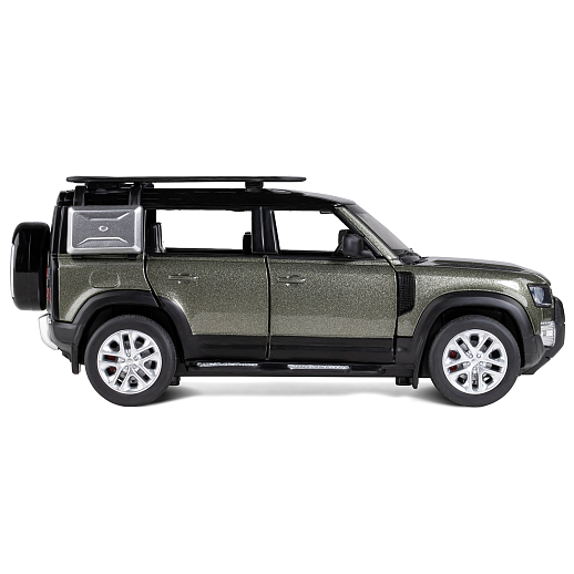 ТМ "Автопанорама" Машинка металлическая 1:32 Land Rover Defender 110, зеленый перламутр, откр.4 двери, капот, багажник, свет, звук, свободный ход колес, в/к 17,5*13,5*9 см в Джамбо Тойз #10