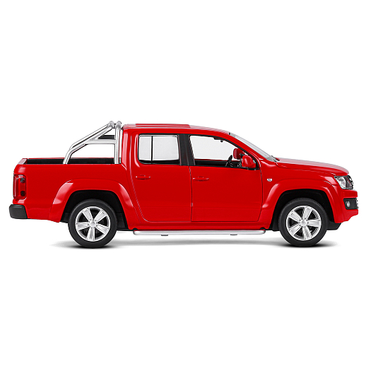 ТМ "Автопанорама" Машинка металлическая 1:30 Volkswagen Amarok, красный, свет, звук, откр. двери, капот и дверка багажника, инерция, в/к 19*9*7 см в Джамбо Тойз #11