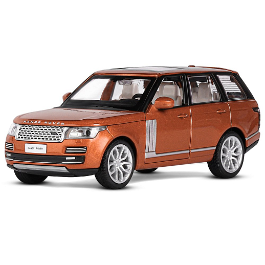 ТМ "Автопанорама" Машинка металлическая 1:34 2013 Range Rover,оранжевый перламутр, свет, звук, откр. двери, капот и багажник, инерция, в/к 17,5*13,5*9 см в Джамбо Тойз #2