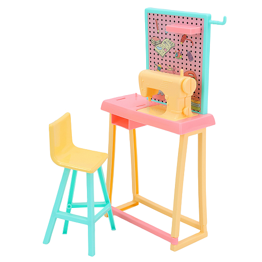 Кукла "Рукодельница", в комплекте швейная машинка, стол, стул, аксессуары, в/к 22х7,6х33 см в Джамбо Тойз #14