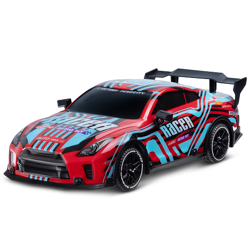 Р/у Машина гоночная, 1:18, 4 канала, 3D подсветка корпуса, цвет красно-голубой, в/к 34*16*14см в Джамбо Тойз #2