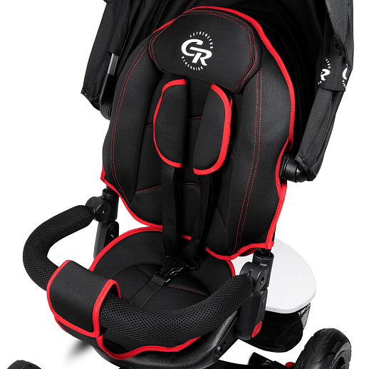 Детский трехколесный велосипед "CITYRIDE LUNAR 2.0". Пятиугольная рама, сиденье 360, складная крыша D600, подножки, надув.колеса 12/10, багажник, сумочка, фара в Джамбо Тойз #18