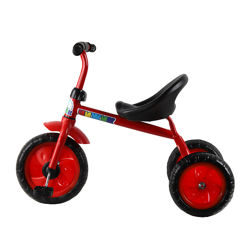 3х колесный велос. "Чижик", колеса пластик 10/8, сиденье жестк., цвет красный в Джамбо Тойз #3