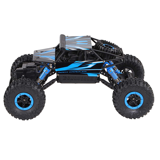 Машинка на радиоуправлении Краулер AUTODRIVE, 1:18, 2.4G, 4WD, с зарядкой, 5 каналов: вперед/назад, повороты, преодоление препятствий, цвет синий, в/к 32*18*23см в Джамбо Тойз #5
