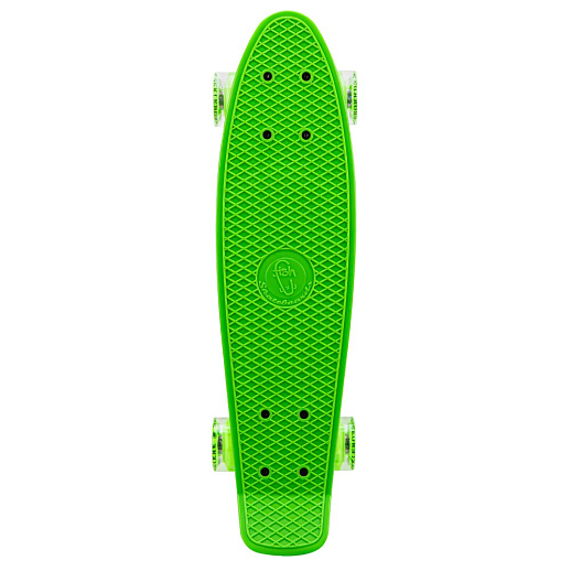 Скейтборд Fish, дека PP р-р 22"х6", колеса 60х45мм 78А, PU, LED, ABEC-7, подвеска алм.3,25" в/п в Джамбо Тойз #5