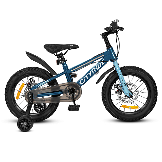 Двухколесный велосипед CITYRIDE, модель CR-B2-10, колеса 16 дюймов, рама сталь, дисковые механические тормоза, свет в раме, балансирные колеса, BT, цвет темно-зеленый в Джамбо Тойз #7