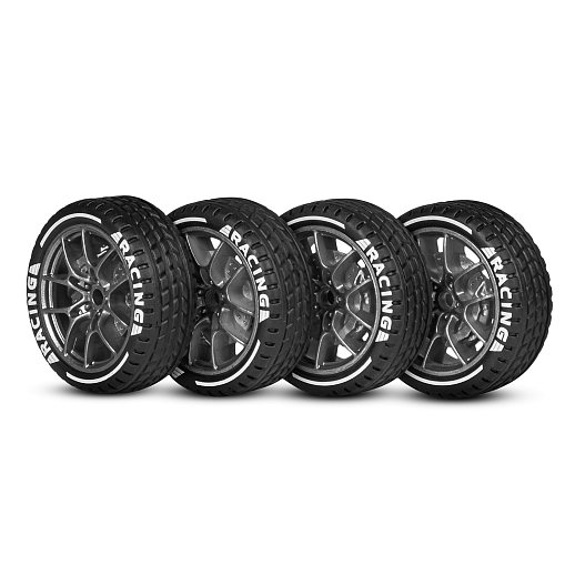 Р/у машинка для дрифта М1:24,2.4GHz,4WD,сменные шины 4шт., конусы 8шт.,свет,с аккум.,цвет серый,в/к 24,5*11,5*19см в Джамбо Тойз #17