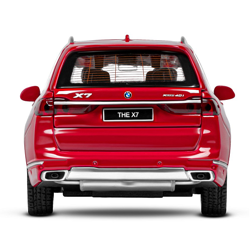 ТМ "Автопанорама" Машинка металлическая 1:32 BMW X7, красный, свет, звук, откр. четыре двери, капот и багажник, инерция, в/к 18*13,5*9 см в Джамбо Тойз #12