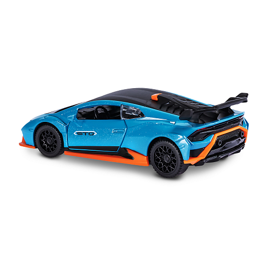ТМ "Автопанорама" Машинка металл. 1:40 Lamborghini STO, голубой, инерция, откр. двери, в/к 17,5*12,5*6,5 см в Джамбо Тойз #5