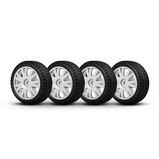 AUTODRIVE Р/У Машина для дрифта LADA 2106,М1:24,2.4GHz,4WD,свет фар,4 доп.колеса,конусы,с аккум.,цв. белый/серебро/черн.,в/к 20,5*13*13см в Джамбо Тойз #12