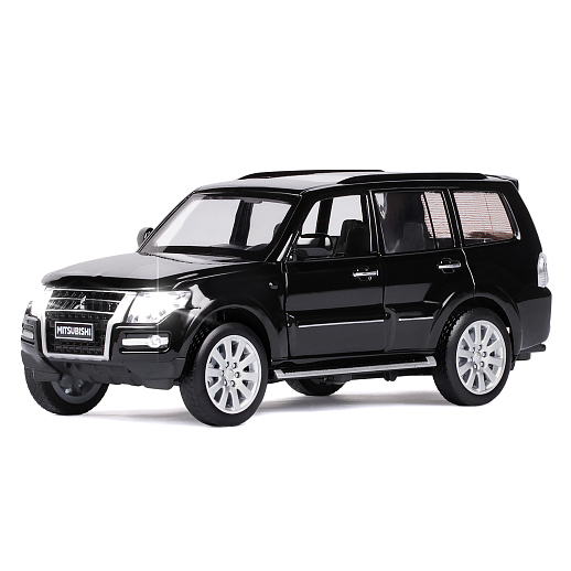 ТМ "Автопанорама" Машинка металлическая 1:33 Mitsubishi Pajero 4WD Turbo, черный, откр. двери, капот и багажник, свет, звук, инерция, в/к 19*9*7 см в Джамбо Тойз #16
