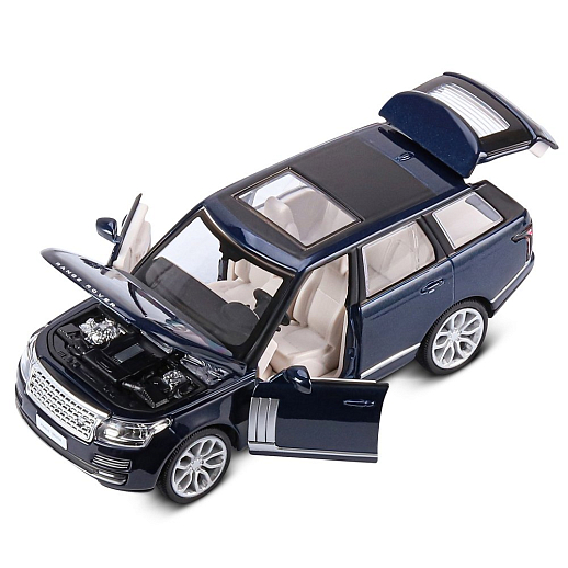 ТМ "Автопанорама" Машинка металлическая 1:34 2013 Range Rover, темно-синий перламутр, свет, звук, откр. двери, инерция, в/к 17,5*13,5*9 см в Джамбо Тойз #14