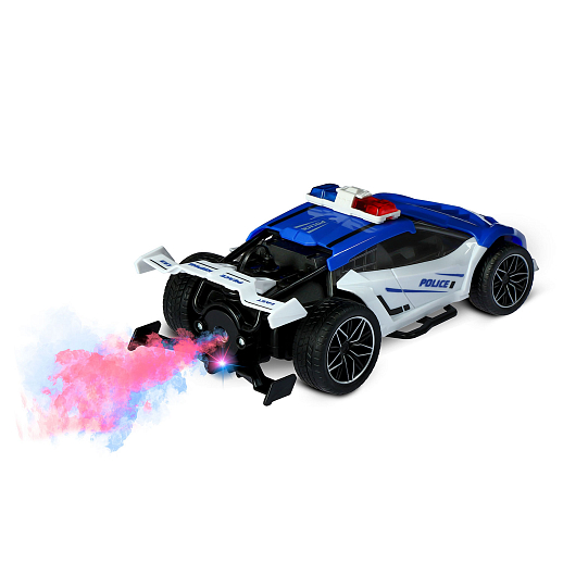 AUTODRIVE_Р/у гоночная машина с паром, М1:22, цвет синий с белым, полиция, в/к 21*10,5*7,5см в Джамбо Тойз #7