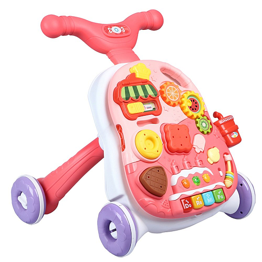 Ходунки, игровой центр, свет, звук, цвет розовый, в/к 38х11х34,5 см в Джамбо Тойз #5