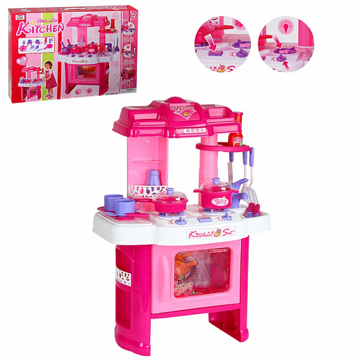 Набор "Маленькая хозяйка" Кухня детская игровая со светом и звуком, в/к, 60*44*9 см в Джамбо Тойз