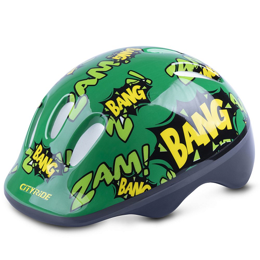 Набор CITYRIDE роликовые коньки-квады, шлем, защита, пластиковый мысок, колёса PU 80 и 40 мм, подшипники ABEC 5 углеродистая сталь, шлем белый пенополистирол, защита текстиль с пластиковыми накладками, 5 конусов в комплекте, вес до 40 кг, чёрный-зелёный, в н-сумке в Джамбо Тойз #10