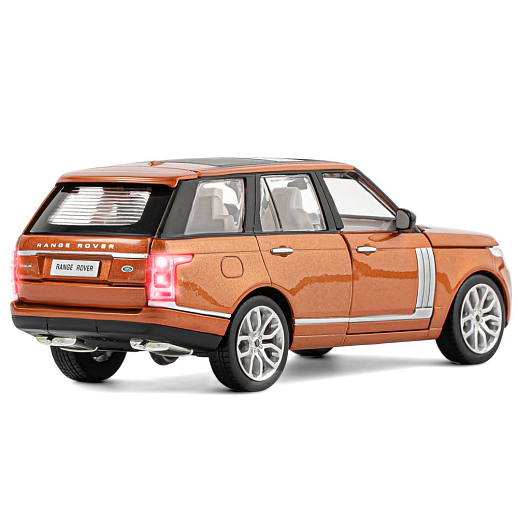 ТМ "Автопанорама" Машинка металлическая 1:26 Range Rover, оранжевый перламутр, откр. двери, капот и багажник, свет, звук, свободный ход колес, в/к 24,5*12,5*10,5 см в Джамбо Тойз #8
