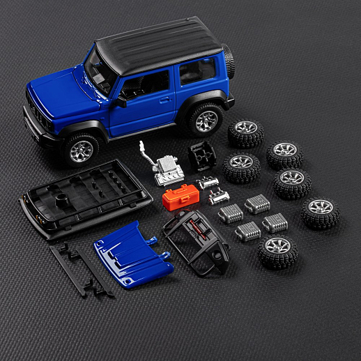 ТМ "Автопанорама" Машинка металлическая 1:32 Suzuki Jimny 2018, синий, тюнинг, откр. двери, свободный ход колес, в/к 23,5*10*4 см в Джамбо Тойз #19
