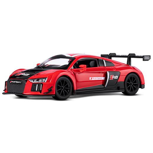 ТМ "Автопанорама" Машинка металлическая 1:24 Audi R8 LMS, красный,  откр. двери, свет, звук, свободный ход колес, в/к 24,5*12,5*10,5 см в Джамбо Тойз #2