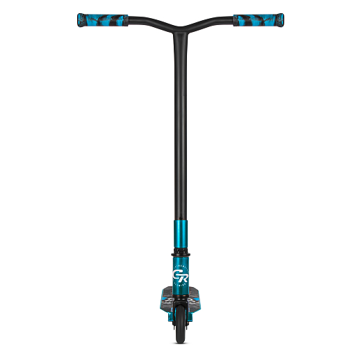 Трюковый самокат CITYRIDE TEMPO, в/к, T-bar сталь 50*57см, дека алюм.50*11см, колеса PU 86A 100мм, пласт. диск, вилка сталь., цвет голубой. в Джамбо Тойз #5