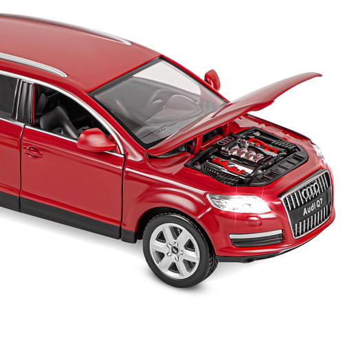 ТМ "Автопанорама" Машинка металлическая 1:24 Audi Q7, бордовый, откр. двери, капот и багажник, свободный ход колес, в/к 24,5*12,5*10,5 см в Джамбо Тойз #18