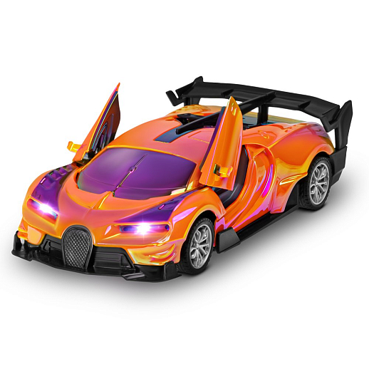 Р/У машинка 1:24,5 каналов,двери откр. с пульта,свет,цвет оранжевый бензин,в/к в/к 30,3х7,7х12см в Джамбо Тойз #9