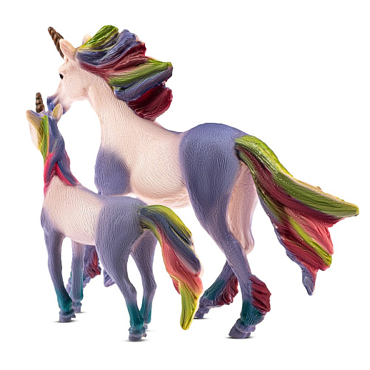 ТМ "КОМПАНИЯ ДРУЗЕЙ", серия "Животные планеты Земля", набор "Единорог и жеребенок", сиреневый, в/п 18*15*4 см в Джамбо Тойз #13