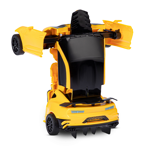 Машинка-робот,фрикционный механизм,цвет желтый,в/к 15,5*4,5*7,5см в Джамбо Тойз #6