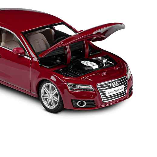 ТМ "Автопанорама" Машинка металлическая 1:24 Audi A7, бордовый, откр. двери, капот и багажник, свет, звук, свободный ход колес, в/к 24,5*12,5*10,5 см в Джамбо Тойз #18