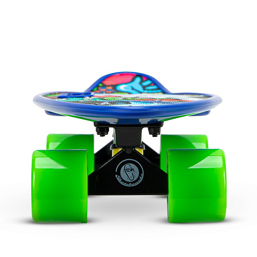Скейтборд Fish, размер 23"х6", колеса: 60х45мм  82А, PU, ABEC-7, синий в/п в Джамбо Тойз #5