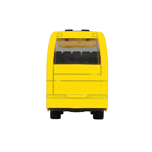 ТМ "Автопанорама" Автобус металлический 1:90, желтый, чип на русском языке, свет, инерция, в/к 22*13,5*5,8 см в Джамбо Тойз #7