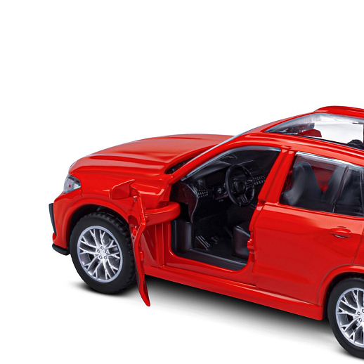 ТМ "Автопанорама" Машинка металлическая 1:43 BMW X5M, красный, инерция, откр. двери, в/к 17,5*12,5*6,5 см в Джамбо Тойз #12