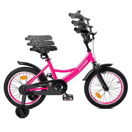 Велосипед двухколёсный CITYRIDE, модель CR-B2-04F7, рама сталь, колеса алюминий 16", цвет розовый в Джамбо Тойз #10
