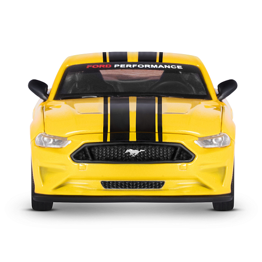 Машинка металлическая 1:43 Ford Mustang GT, желтый, тюнинг, откр. двери, свободный ход колес, в/к 23,5*10*4 см в Джамбо Тойз #9
