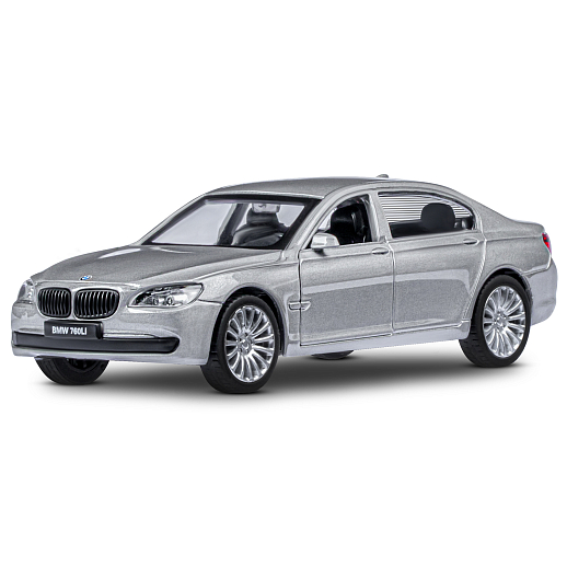 ТМ "Автопанорама" Машинка металлическая 1:46 BMW 760 LI, серебряный, откр. двери, инерция, в/к 17,5*12,5*6,5 см в Джамбо Тойз #2