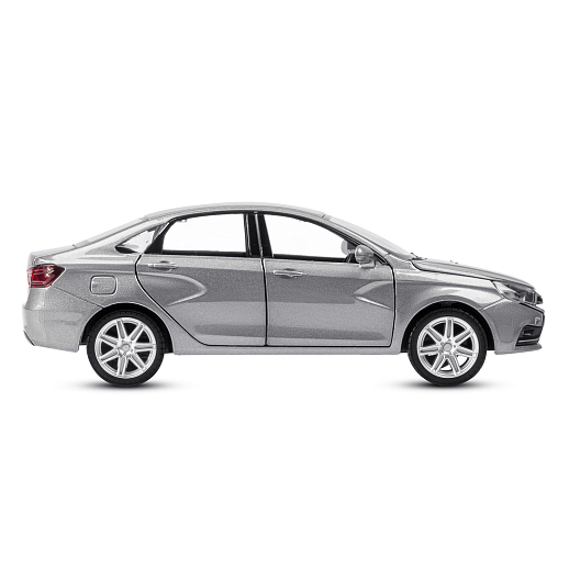 Машинка металлическая Автопанорама, инерционная, коллекционная модель LADA VESTA седан, масштаб 1:24, свет, звук, открываются 4 двери, капот, багажник, серый перламутр, в/к 24,5*12,5*10,5 смсм в Джамбо Тойз #7