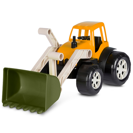 ТМ "Компания Друзей" Трактор с ковшом хаки-коричневый, в сетке 33х16х16 см в Джамбо Тойз #2