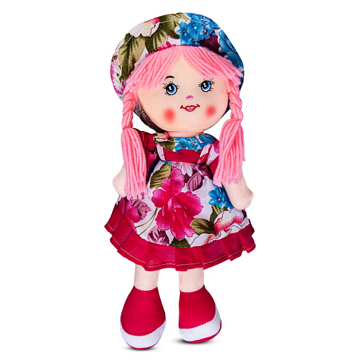 ТМ "Amore Bello" Кукла мягкая на бат., фразы на русском языке, стихотворение, песенка, 35 см, розовый, в/п в Джамбо Тойз