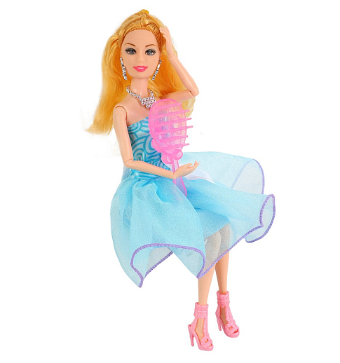 Кукла "Модница" с шарнирными руками и ногами, в комплекте аксессуары, в/к 18*5*32,5 см в Джамбо Тойз #6