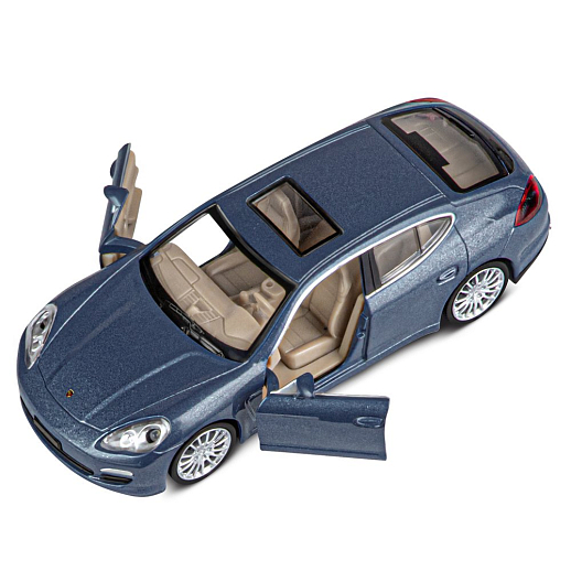 ТМ "Автопанорама" Машинка металлическая 1:32 Porsche Panamera S, синий, свет, звук, откр. двери, инерция, в/к 17,5*13,5*9 см в Джамбо Тойз #13