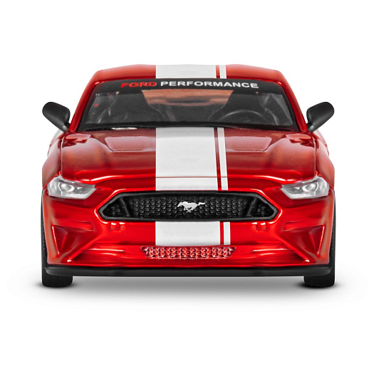 Машинка металлическая 1:43 Ford Mustang GT, красный, тюнинг, откр. двери, свободный ход колес, в/к 23,5*10*4 см в Джамбо Тойз #9