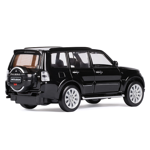 ТМ "Автопанорама" Машинка металлическая 1:33 Mitsubishi Pajero 4WD Turbo, черный, откр. двери, капот и багажник, свет, звук, инерция, в/к 19*9*7 см в Джамбо Тойз #13