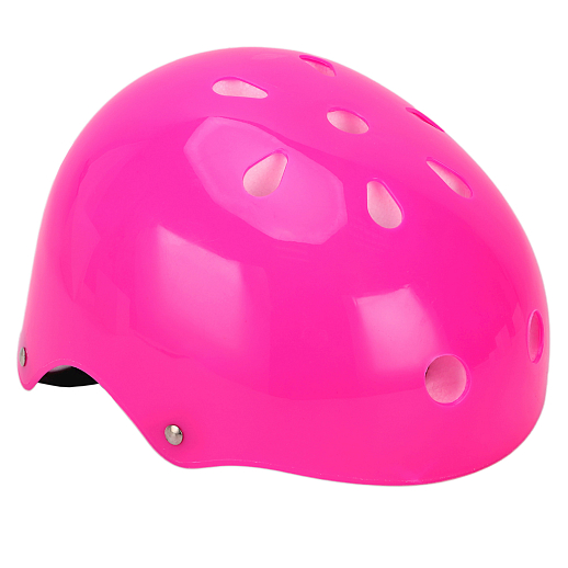 Комплект (ролики-квады, защита, шлем), передние колеса со светом, M размер (34-38),  цвет розовый в/к в Джамбо Тойз #10