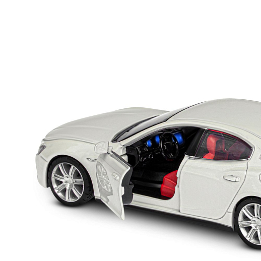 ТМ "Автопанорама" Машинка металл.1:32 Maserati Ghilbi, белый, откр. двери, капот и капот, свет, звук, инерция в/к 18*9*13,5 см в Джамбо Тойз #14