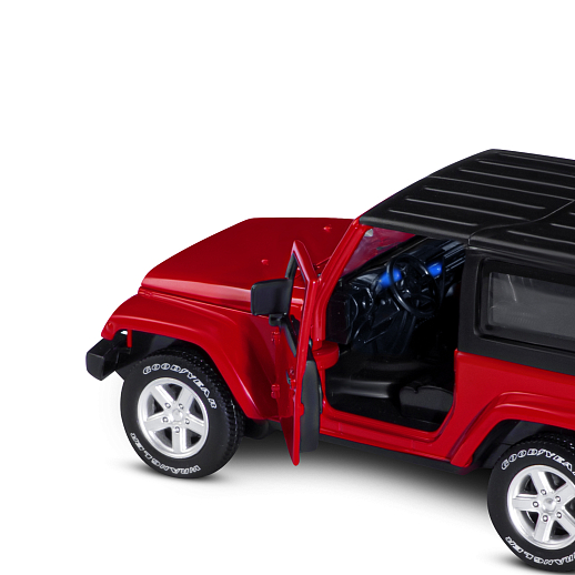 ТМ "Автопанорама" Машинка металлическая 1:32 Jeep Wrangler, красный, откр. Двери и капот, свет, звук, инерция, в/к 17,5*13,5*6,5 см в Джамбо Тойз #14