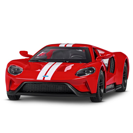 ТМ "Автопанорама" Машинка металлическая 1:40 Ford GT, красный, откр. двери, инерция, в/к 16*7,5*5 см в Джамбо Тойз #12