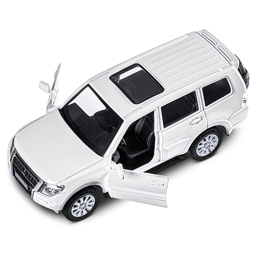 ТМ "Автопанорама" Машинка металлическая 1:43 Mitsubishi Pajero 4WD Turbo,белый, откр. двери, инерция, в/к 16*7,5*5 см в Джамбо Тойз #6