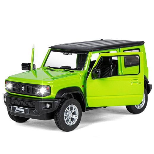 ТМ "Автопанорама" Машинка металл.1:26 Suzuki Jimny, зеленый, инерция, свет, звук, откр. двери и капот, в/к 17,5*13,5*9 см в Джамбо Тойз #7
