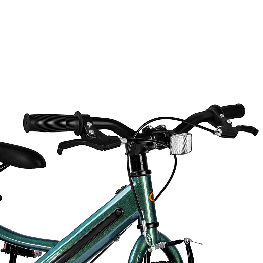 Велосипед двухколесный CITYRIDE, модель CR-B2-11FU, рама сталь, колеса алюминий 12", v-brake тормоза, встроенная в раму подсветка, балансирные колёса, цвет зеленый в Джамбо Тойз #10