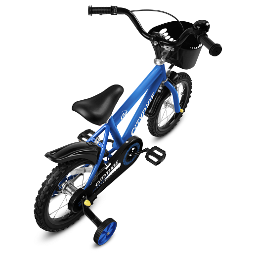 Велосипед двухколёсный CITYRIDE, модель CR-B2-07F51, колеса 14", рама сталь 0,75, колеса сталь, балансирные колеса, цвет голубой в Джамбо Тойз #3